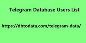 Telegram Database Users List