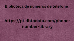 Biblioteca de números de telefone